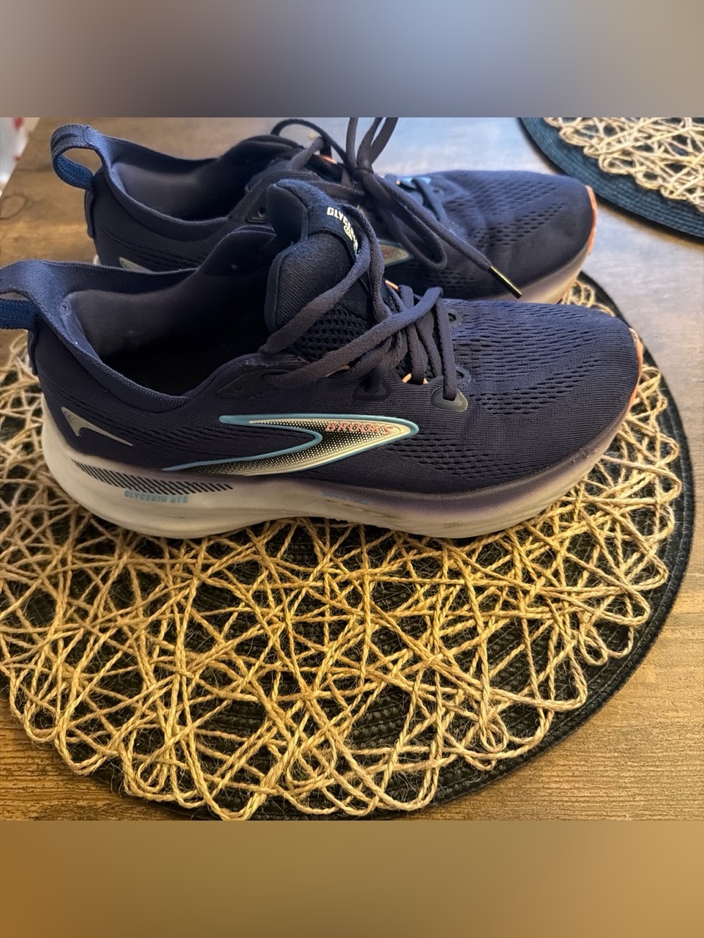 Brooks Glycerin 22  Women's Navy and Light Blue Running Shoes
